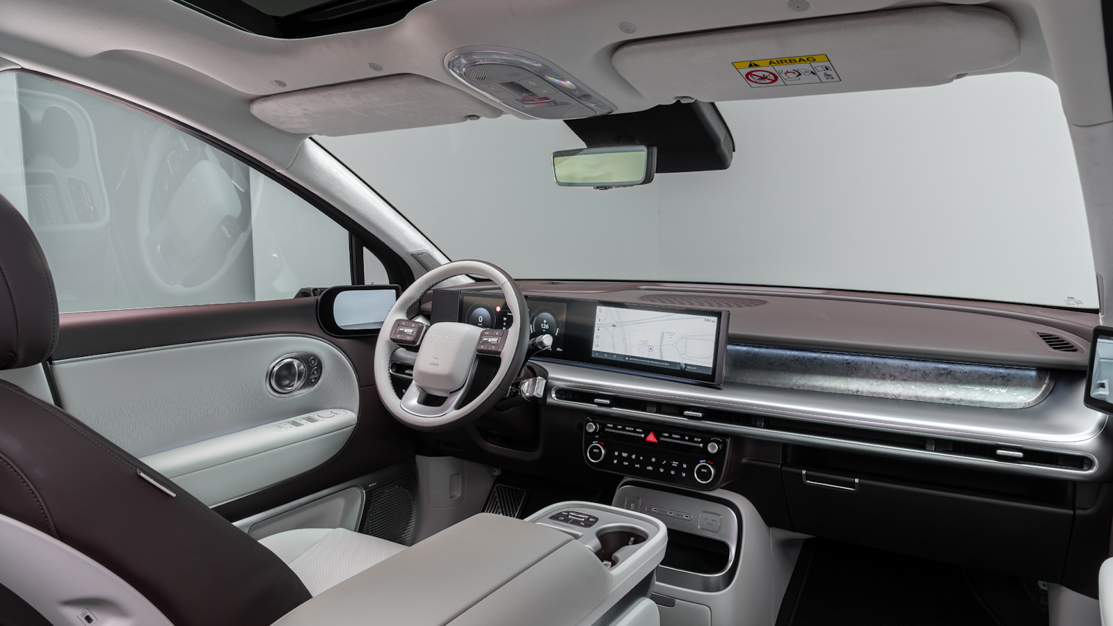 Front cabin view of Ioniq 9