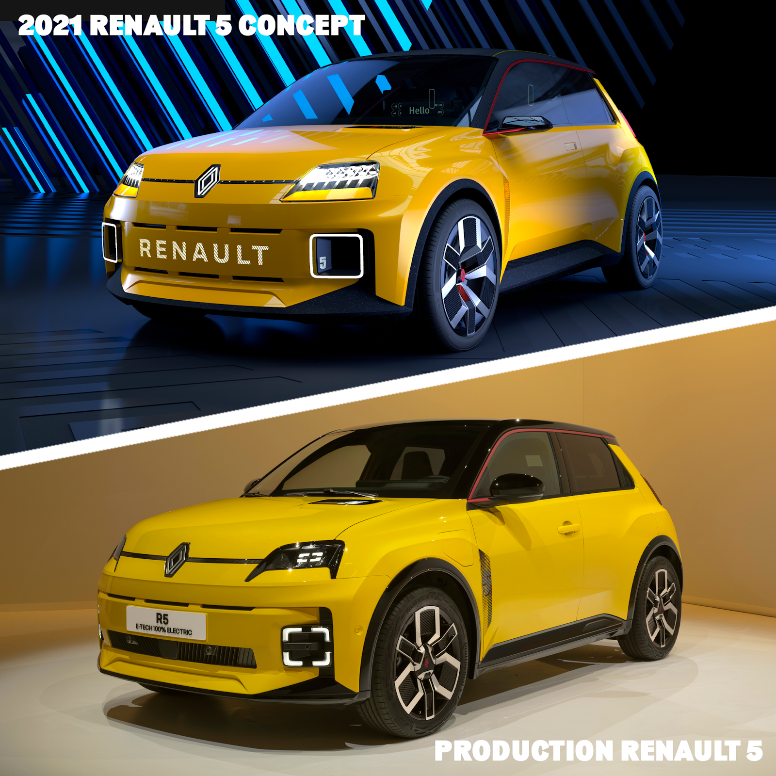 Renault 5 electric car front view