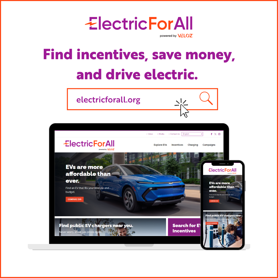 Electric vehicle savings and incentives website