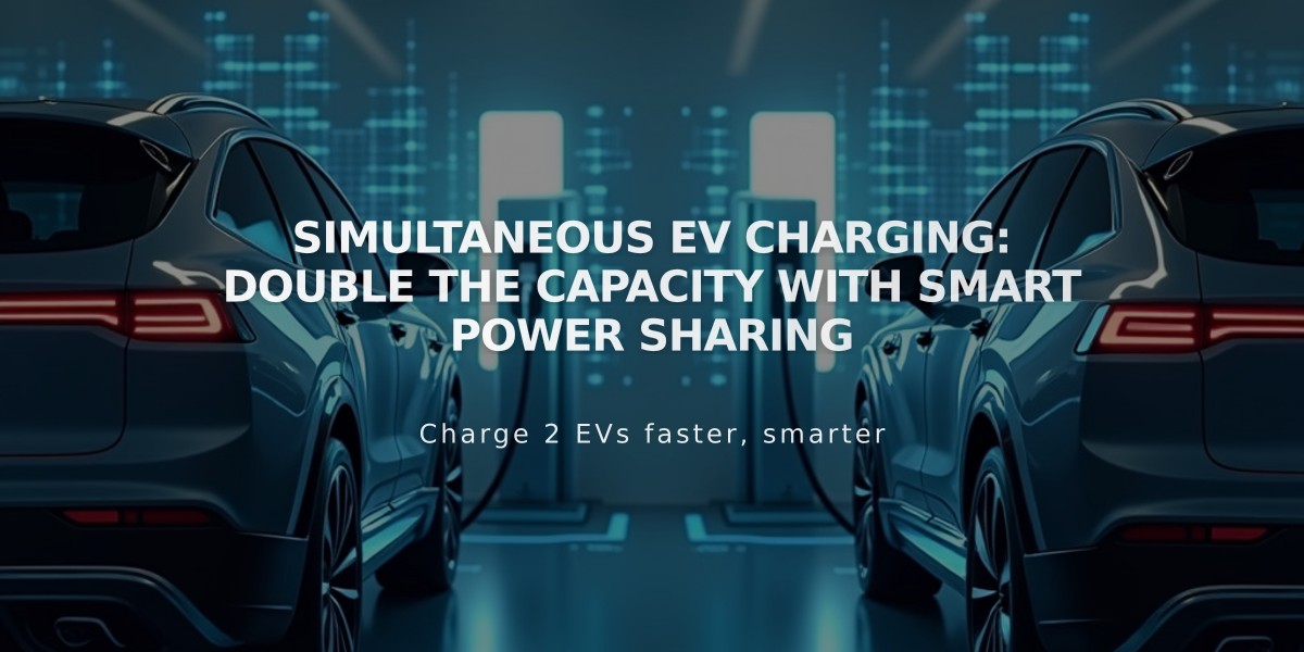 Simultaneous EV Charging: Double the Capacity with Smart Power Sharing