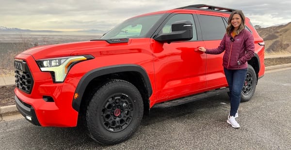 Orange Toyota Sequoia TRD Pro