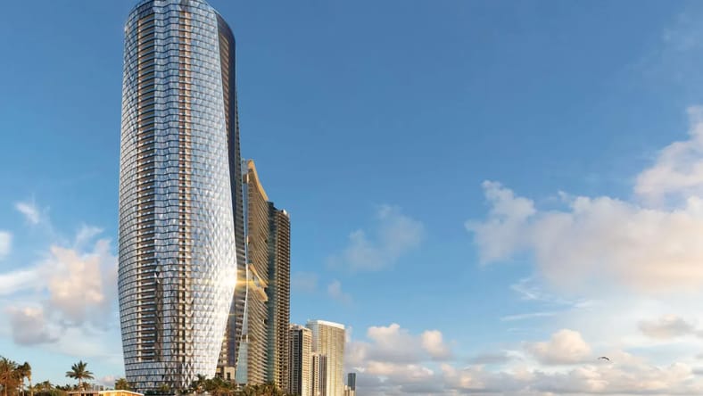 Bentley Residences luxury glass tower