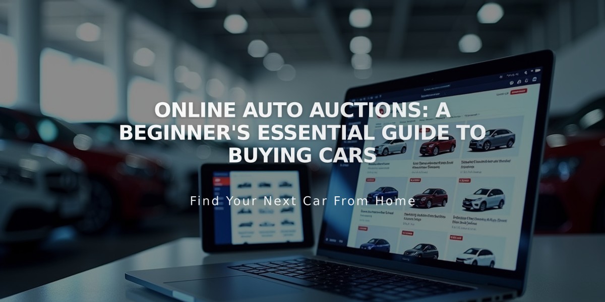 Online Auto Auctions: A Beginner's Essential Guide to Buying Cars