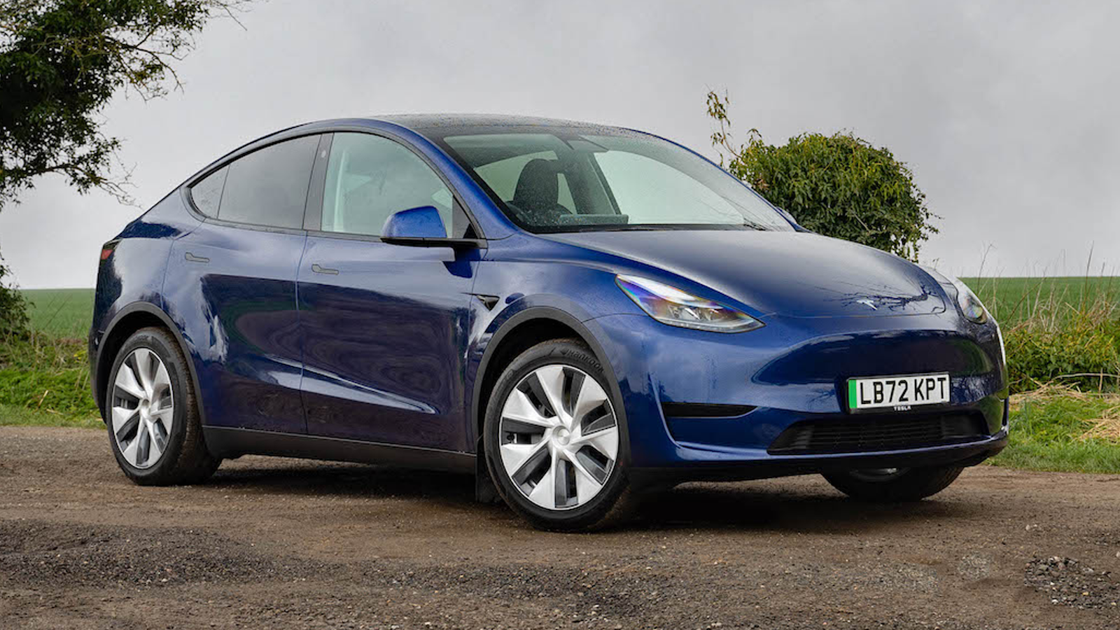 Blue Tesla Model Y