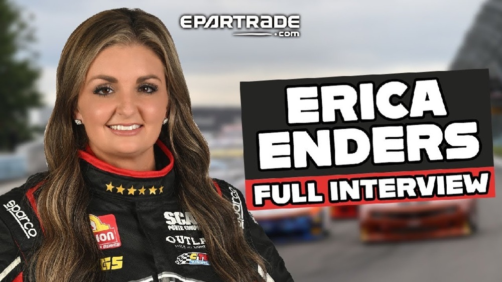 Pro Stock driver Erica Enders racing