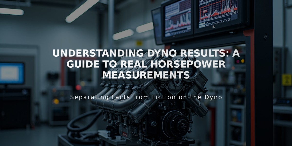 Understanding Dyno Results: A Guide to Real Horsepower Measurements