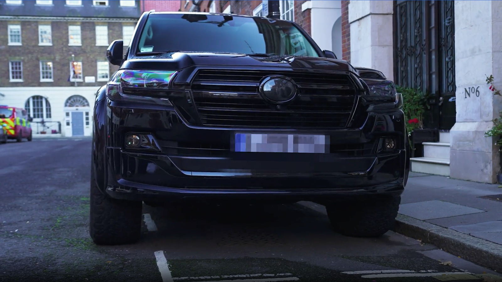 Toyota Land Cruiser parked on street