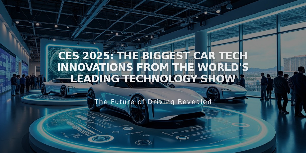 CES 2025: The Biggest Car Tech Innovations from the World's Leading Technology Show