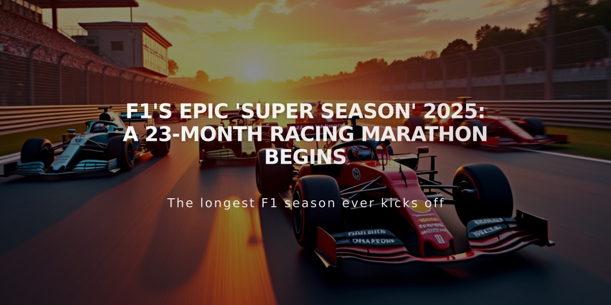 F1's Epic 'Super Season' 2025: A 23-Month Racing Marathon Begins