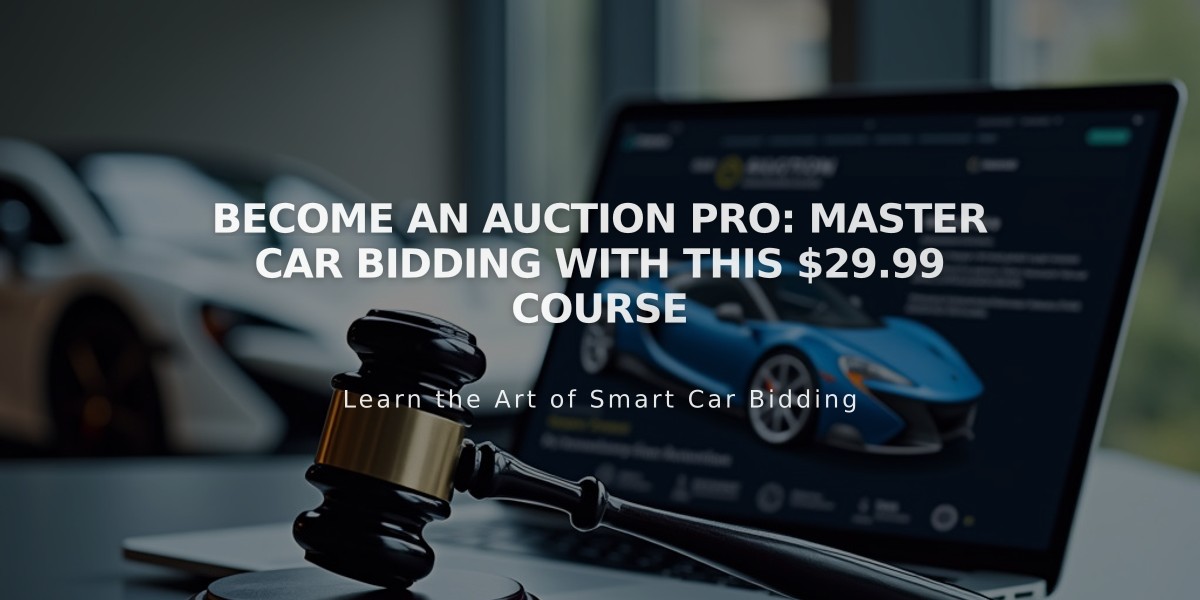 Become an Auction Pro: Master Car Bidding with This $29.99 Course