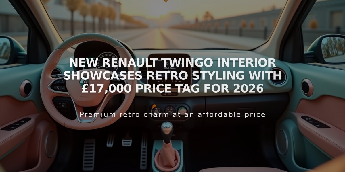 New Renault Twingo interior showcases retro styling with £17,000 price tag for 2026