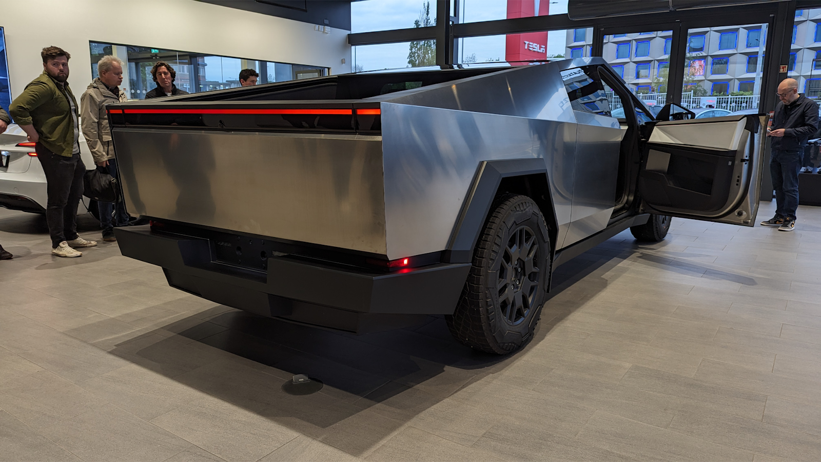 Tesla Cybertruck rear view