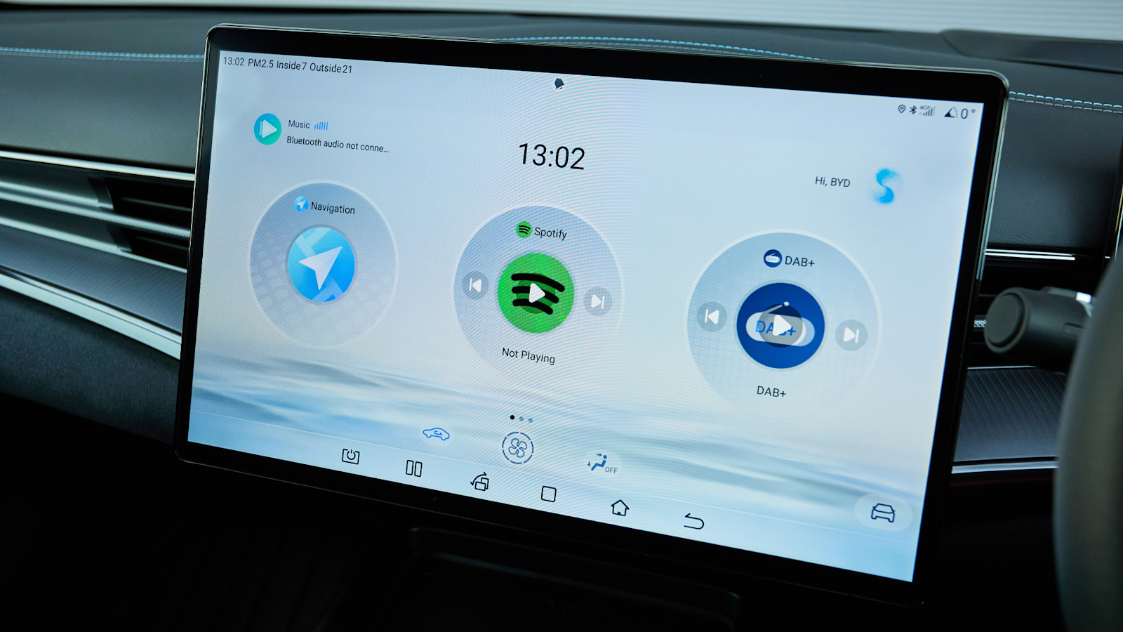BYD Seal infotainment display screen