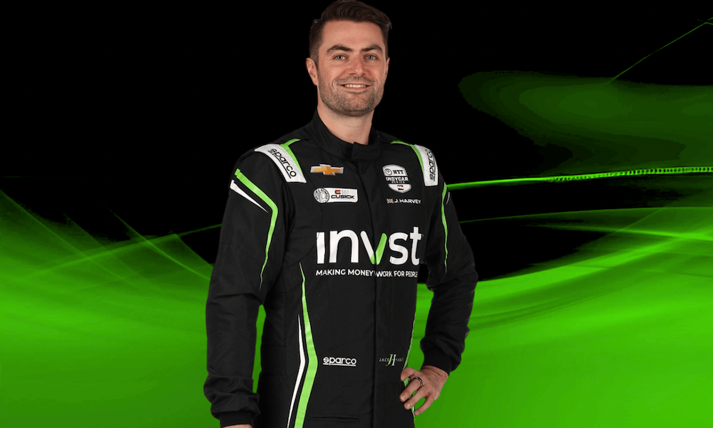 Jack Harvey in racing suit