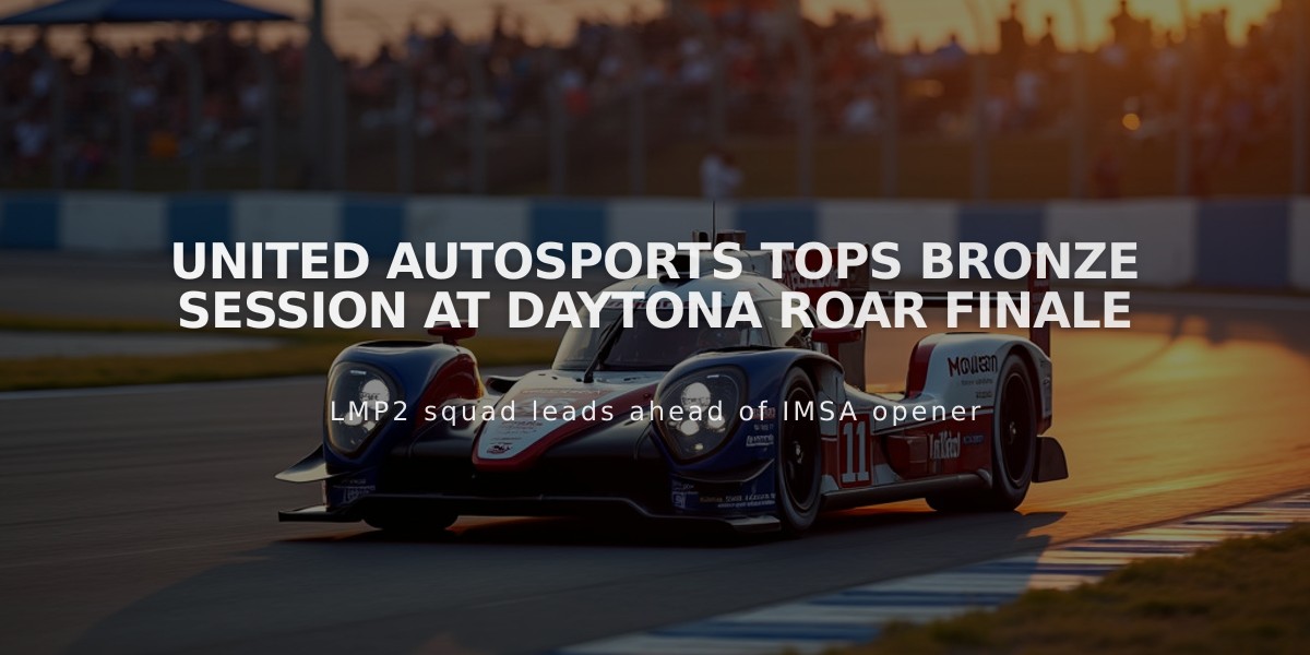 United Autosports tops Bronze session at Daytona Roar finale