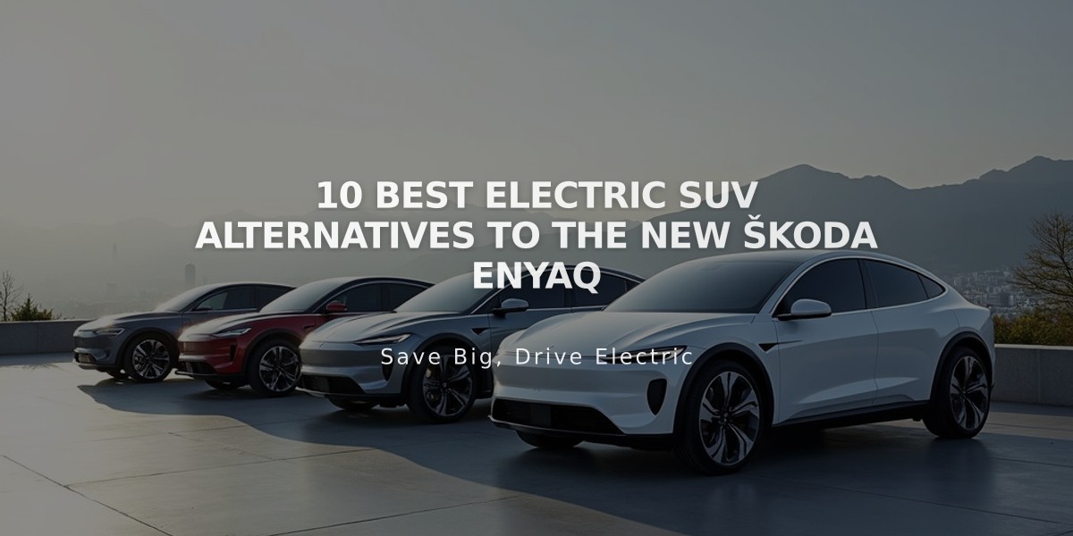 10 Best Electric SUV Alternatives to the New Škoda Enyaq