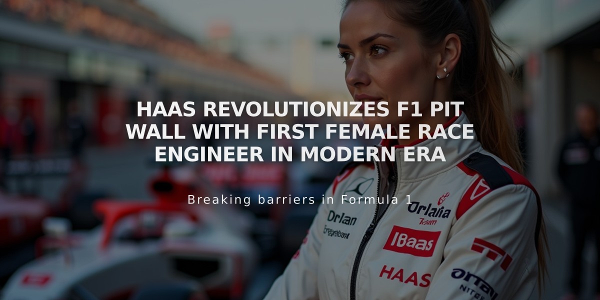 Haas revolutionizes F1 pit wall with first female race engineer in modern era