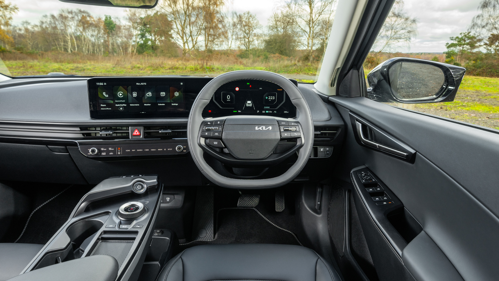 Kia EV6 interior dashboard view