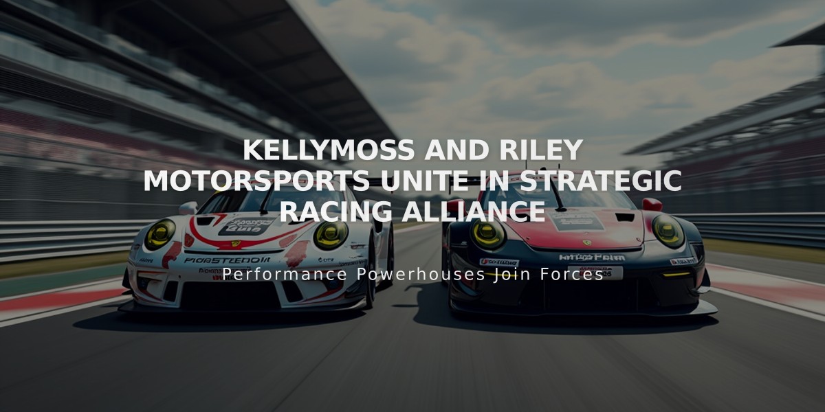 Kellymoss and Riley Motorsports Unite in Strategic Racing Alliance