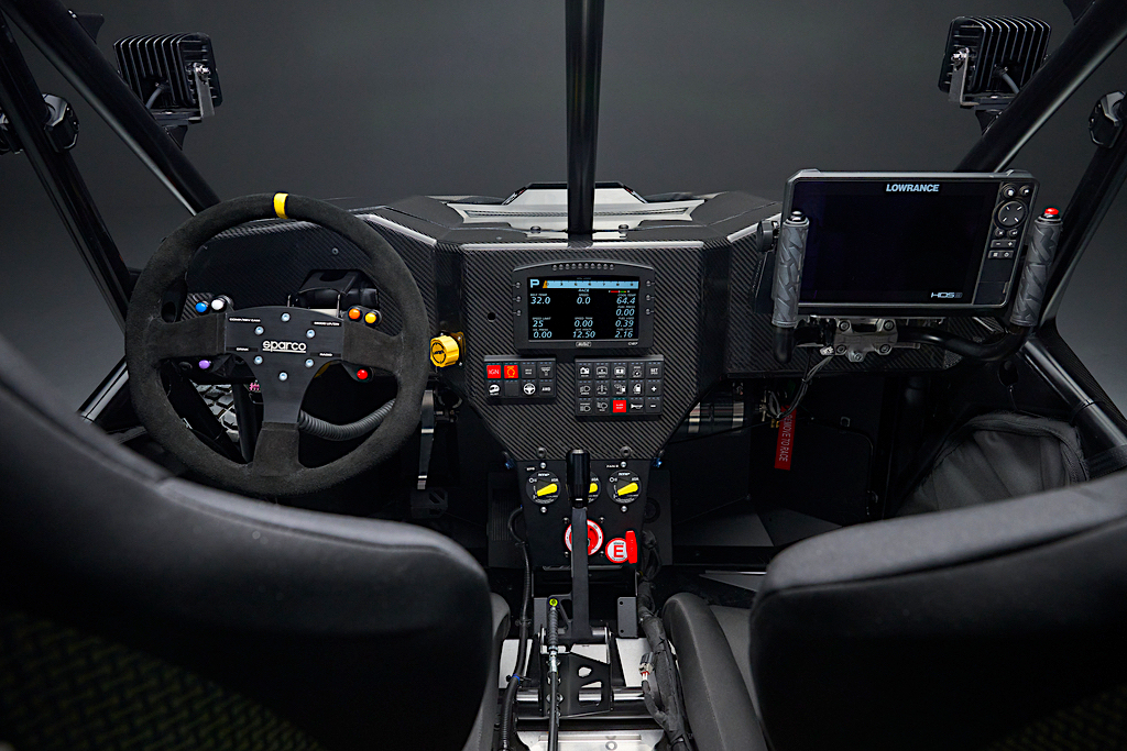 RZR Pro R racing cockpit interior