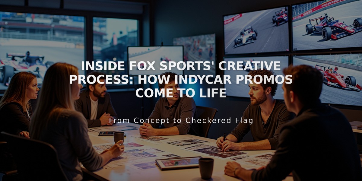 Inside FOX Sports' Creative Process: How IndyCar Promos Come to Life