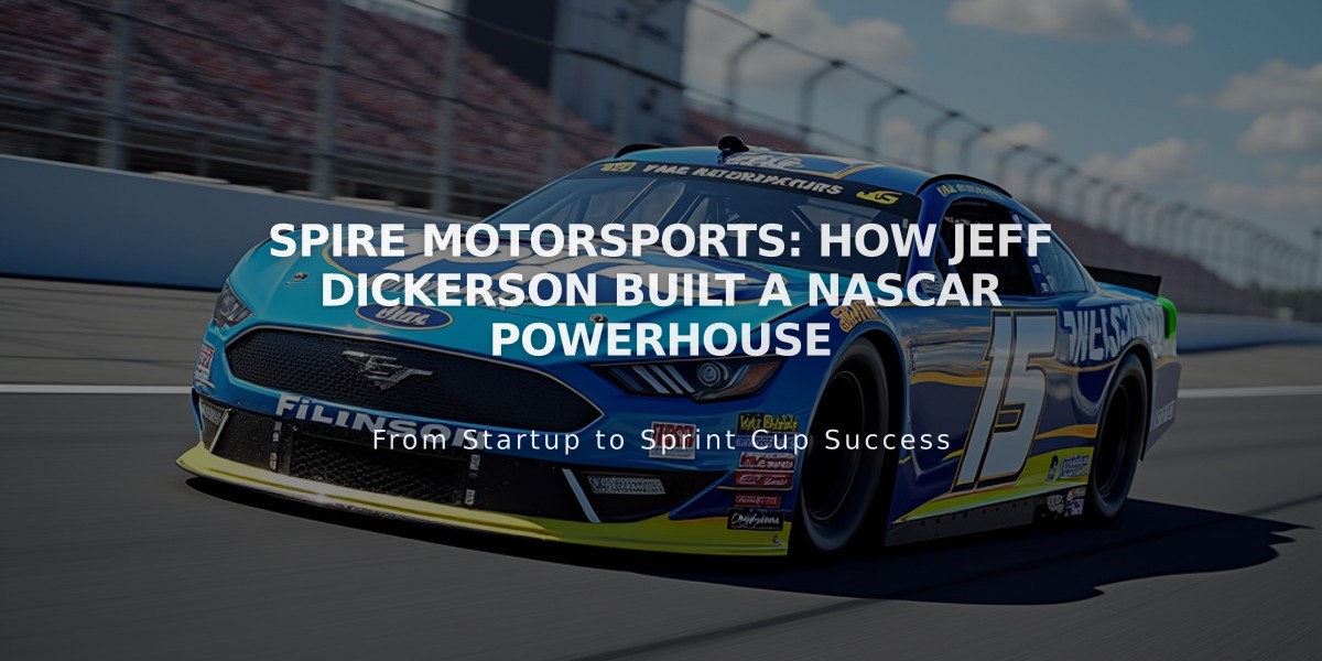 Spire Motorsports: How Jeff Dickerson Built a NASCAR Powerhouse