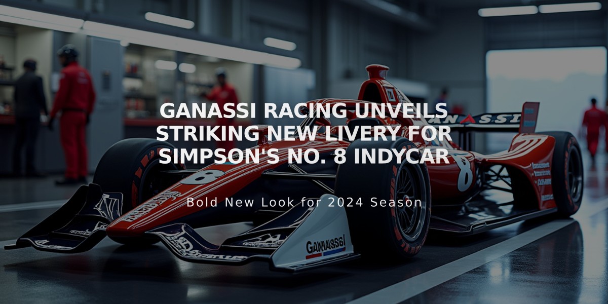 Ganassi Racing Unveils Striking New Livery for Simpson's No. 8 IndyCar