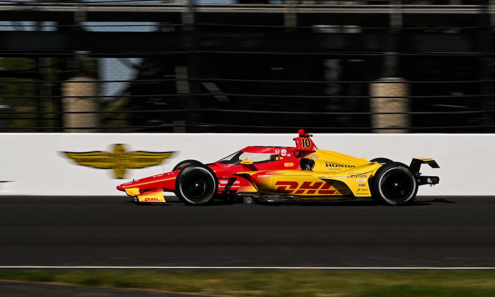 Alex Palou testing at Indianapolis 500