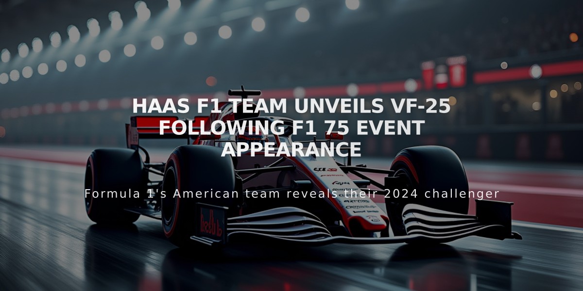 Haas F1 Team Unveils VF-25 Following F1 75 Event Appearance