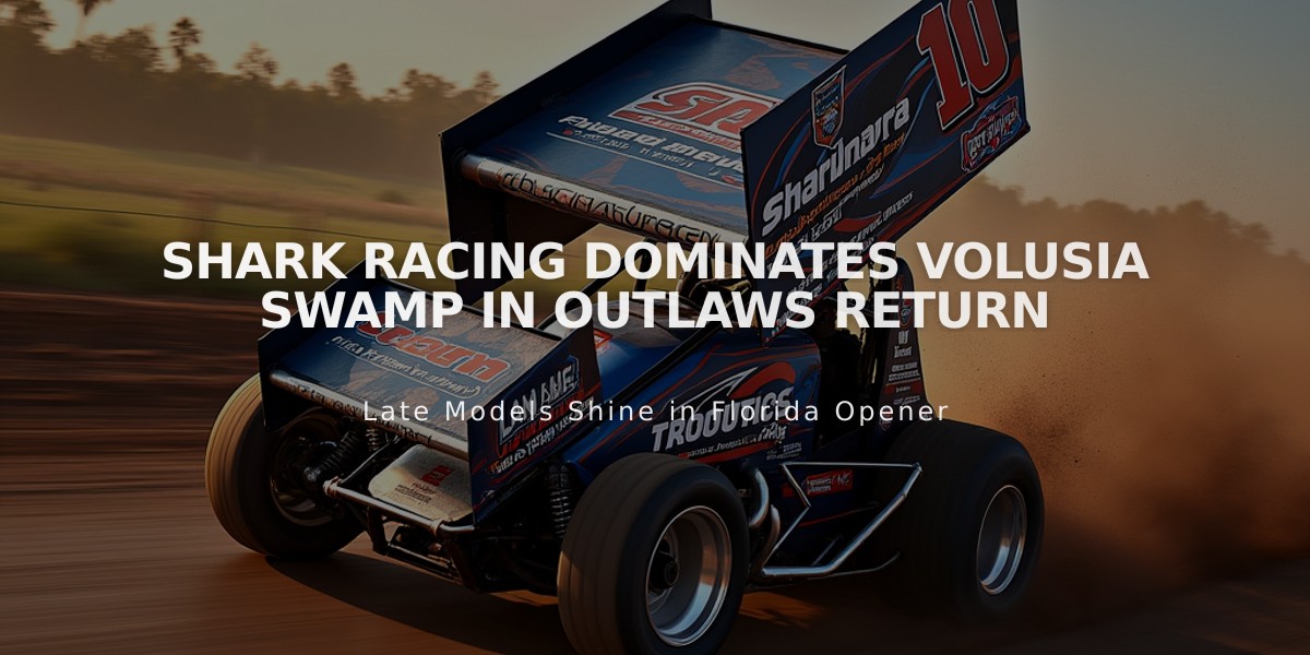 Shark Racing Dominates Volusia Swamp in Outlaws Return