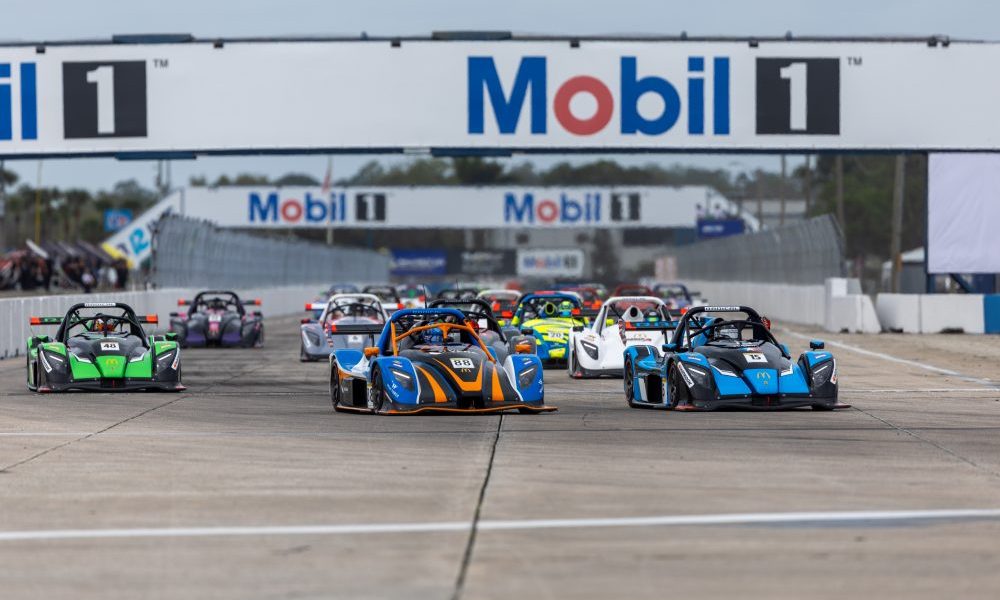 Radical race cars competing at Sebring