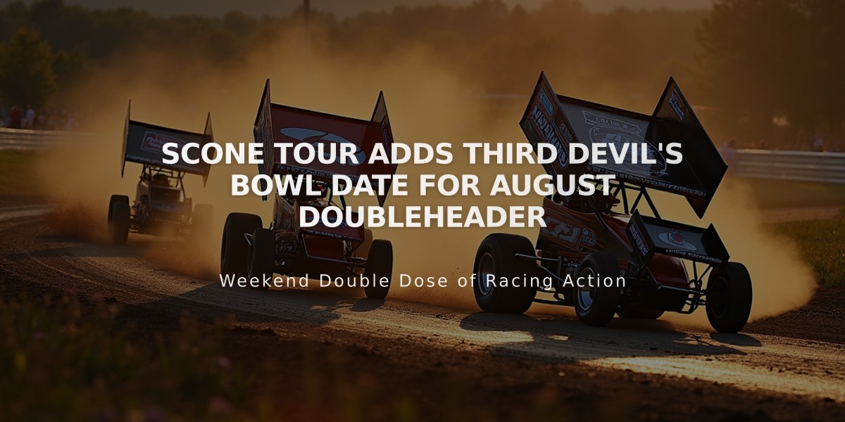 SCoNE Tour Adds Third Devil's Bowl Date for August Doubleheader