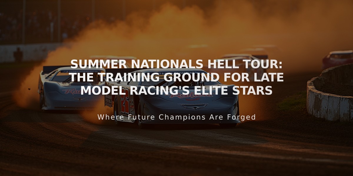 Summer Nationals Hell Tour: The Training Ground for Late Model Racing's Elite Stars