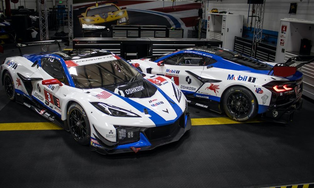 Racing Corvettes at Sebring competition track